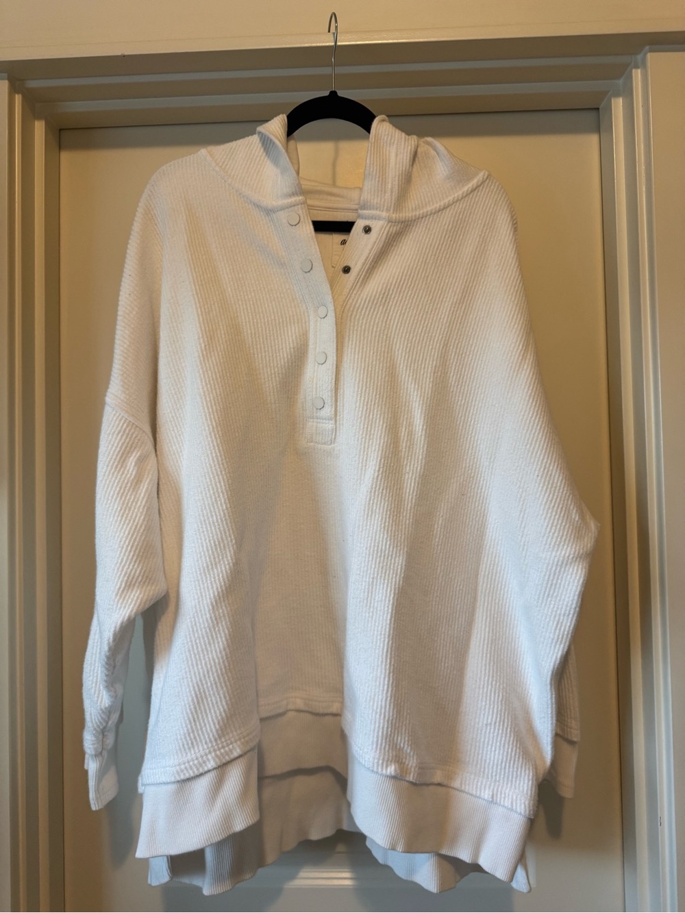 Aerie hoodie- quarter snap neckline